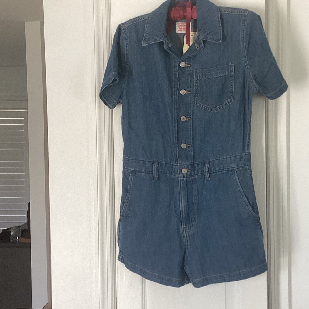 Levi's Blue Denim women’s XS romper NWT